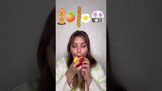 Big or Small challenge 😂 Giant gummy worm or small peaches cake 🧐 shorts Best video by Hmelkofm [upl. by Eelame]