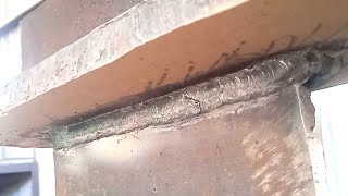 Easy way to learn overhead fillet welding with 7018 electrodes [upl. by Sida54]