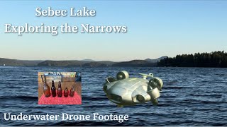 Underwater Drone Footage Sebec Lake Exploring the Narrows [upl. by Otrebilif]