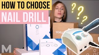 HOW TO CHOOSE A NAIL DRILL FOR MANICURE AND PEDICURE⁉️ STRONG MARATHON AND CHINESE EFILE [upl. by Terzas]