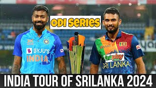 India vs srilanka ODI Series 2024 Schedule  Date Time and Venue [upl. by Paresh]