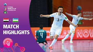 Egypt v Uzbekistan  FIFA Futsal World Cup 2021  Match Highlights [upl. by Ienttirb]