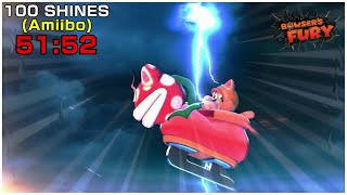 Former WR Bowsers Fury 100 Shines Amiibo Speedrun in 5152 [upl. by Monto604]