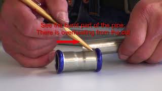 The importance of correct pipe cutting [upl. by Burrill]