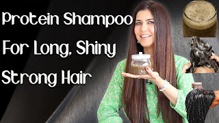 Homemade Protein Shampoo for Long Thick Shiny Hair  Chemical Free Natural Shampoo  Ghazal Siddique [upl. by Aimal]