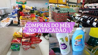 COMPRAS DO MÊS 🛒NO ATACADÃO [upl. by Adnohryt655]