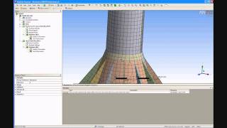 ANSYS 121 Tutorial  Non Linear Buckling [upl. by Klapp]