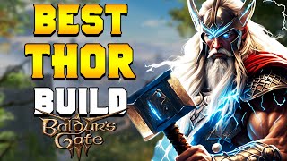 ULTIMATE THOR Thunder Barbarian Build for Baldurs Gate 3 [upl. by Wsan496]