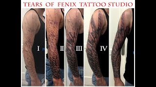 full sleeve tattoo wing [upl. by Ahseyn]