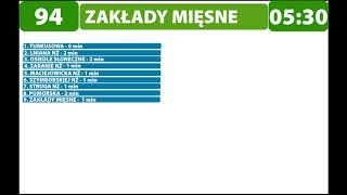 Zapowiedzi przystanków Linii 94 Turkusowa  Zakłady Mięsne [upl. by Myrtice]