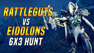 WARFRAME Rattleguts Kitgun vs Eidolons  6x3 Hunt  Strongest Kitgun  META BREAKING [upl. by Katharyn]