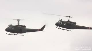 UH1H Huey 2ship Demo  Olympic Airshow  Sunday [upl. by Ahscrop]