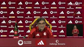 Conferenza stampa Juric quotLobiettivo è la Champions Grande lavoro di De Rossiquot asroma [upl. by Rosenblast]