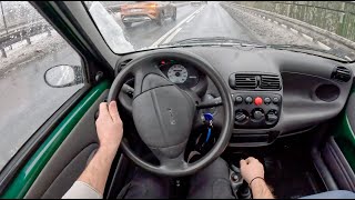 2001 Fiat Seicento 09 39HP  POV Test Drive 1909 Joe Black [upl. by Nonaihr]