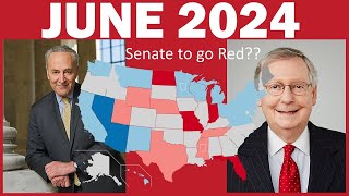 2024 United States senate election prediction  June 2024 [upl. by Ettenal]