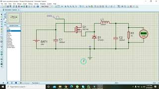 how to make a buck converter in proteus  buck converter simulation in proteus [upl. by Sille]