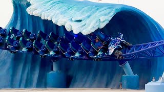 SeaWorld Abu Dhabi Manta Roller Coaster Complete OffRide POV [upl. by Sihtnyc731]