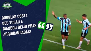 Após polêmica com o casamento Douglas Costa faz gol dá TCHAU e MANDA BEIJA para as arquibancadas [upl. by Nojel949]