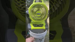 Ryobi Whisper Misting Fan A big YES [upl. by Aihsened]