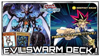 EVILSWARM Deck   STRONG Build  YuGiOh  Duel Links [upl. by Pliam217]