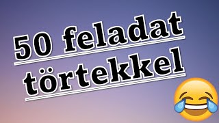 🔥GYORSTALPALÓ TÖRTEKBŐL Megoldok 50 törtekkel kapcsolatos feladatot 🔥 [upl. by Airegin]