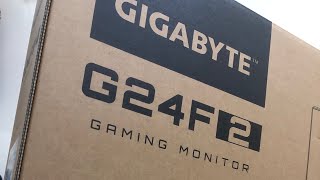 Unboxing GIGABYTE G24F 2 Gaming Monitor  Best sub 150 Monitor in 2023 [upl. by Julian]