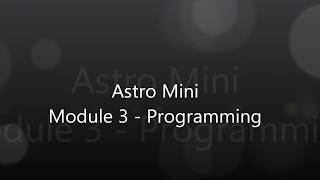 Astro Mini  Programming [upl. by Parrisch]