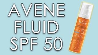 AVENE FLUID SPF 50  skin test short review amp INCI ingredients [upl. by Hsirahc]