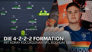 FIFA 22 4222 Formation Guide  Balance aus Offensive amp Defensive mit Kkoray [upl. by Ysdnyl977]