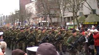 Defilé Korps Mariniers op de Coolsingel in Rotterdam ter ere 345 jarig bestaan [upl. by Soraya]