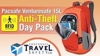 Pacsafe VentureSafe 15L GII AntiTheft DaypackRFID Blocking [upl. by Deragon737]