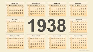 Kalender 1938 [upl. by Ruggiero338]