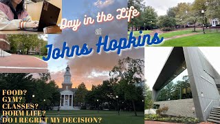 Day in the life at Johns Hopkins dining hall gym library classes  freshmen year [upl. by Gusta]