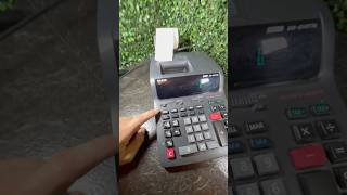 How to insert thermal paper roll into Casio DR210tm calculator diy [upl. by Anerac]