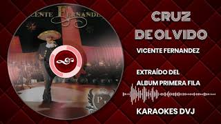 KARAOKE CRUZ DE OLVIDO VICENTE FERNANDEZ [upl. by Idolla59]