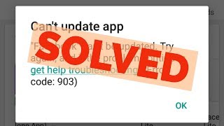 Fix Cant Update AppError Code903 From Google Play StoreAndroid [upl. by Ervin]