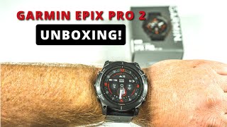 Garmin Epix Pro Gen 2 Unboxing and Initial Setup  51mm Sapphire Edition [upl. by Hax]