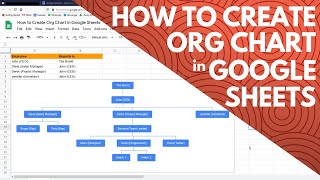 How to Create Org Chart in Google Sheets [upl. by Nageam295]