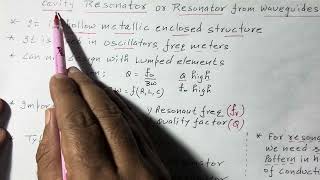 Cavity Resonators Introduction Types Conditions  Resonator  Lec9  R K Classes [upl. by Daus150]