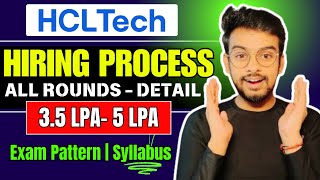 HCL Hiring Process 2024  HCLTECH Exam Pattern 2024  Online Assessment  Interview  Technical Test [upl. by Notxam176]