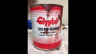 Glyptal paint application [upl. by Nylkaj]