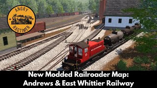 New Modded Railroader Map  Andrews amp East Whittier Railway  Railroader Livestream [upl. by Stulin673]