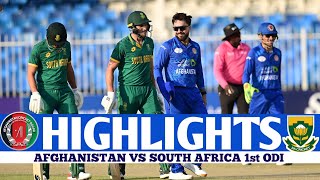 Afghanistan vs South Africa 1st Odi Highlights 2024  Sa vs Afg Odi Highlights [upl. by Rohclem513]