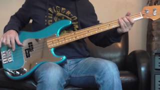 Iron Maiden  2 Minutes to Midnight Bass cover [upl. by Kcirredal]