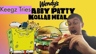 KEEGZ TRIES THE WENDYS KRABBY PATTY [upl. by Atiuqahs]