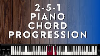 251 Chord Progression Piano Tutorial  Instructor  Emmanuel [upl. by Chaffee]