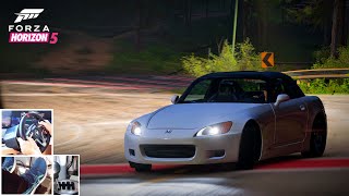 Honda S2000 on Custom Touge Map I Forza Horizon 5 Steering wheel  Shifter Gameplay [upl. by Atok]