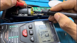 How to repair kemei km809a trimmer motor problem [upl. by Tiebout]