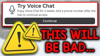 Roblox is giving VOICE CHAT to EVERYONE [upl. by Tessa]