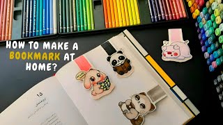 How to make a bookmark at home  cute bookmark✨️ [upl. by Eylrahc]